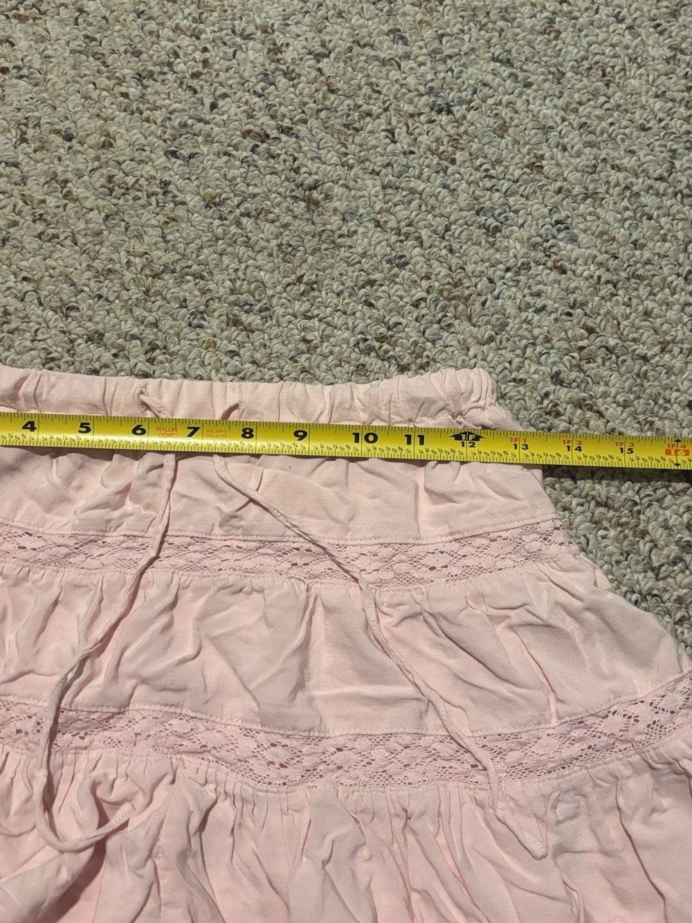 Aeropostale Soft Pink Tiered Lace Mini Skirt - Picture 6 of 7